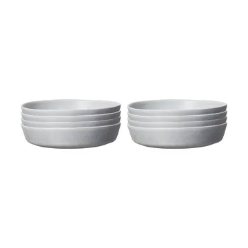 Sandsbro plato de pasta gris claro, Ø23 cm, 8-pack - Scandi Living