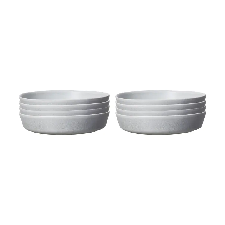 Sandsbro plato de pasta gris claro, Ø23 cm, 8-pack - Scandi Living