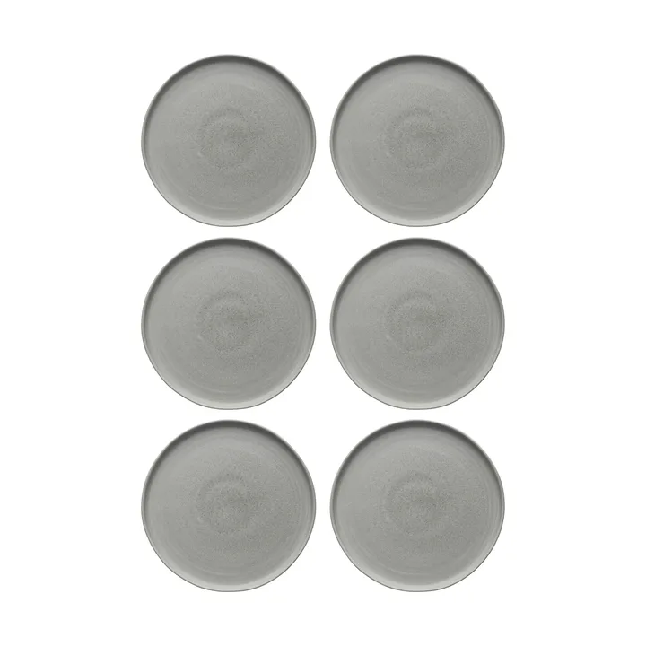Sandsbro plato gris claro, Ø26 cm, 6-pack - Scandi Living