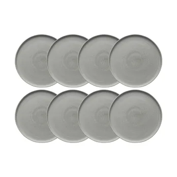 Sandsbro plato gris claro, Ø26 cm, 8-pack - Scandi Living