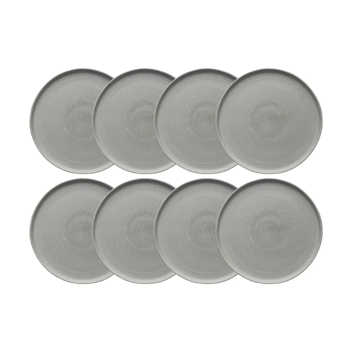 Sandsbro plato gris claro, Ø26 cm, 8-pack - Scandi Living