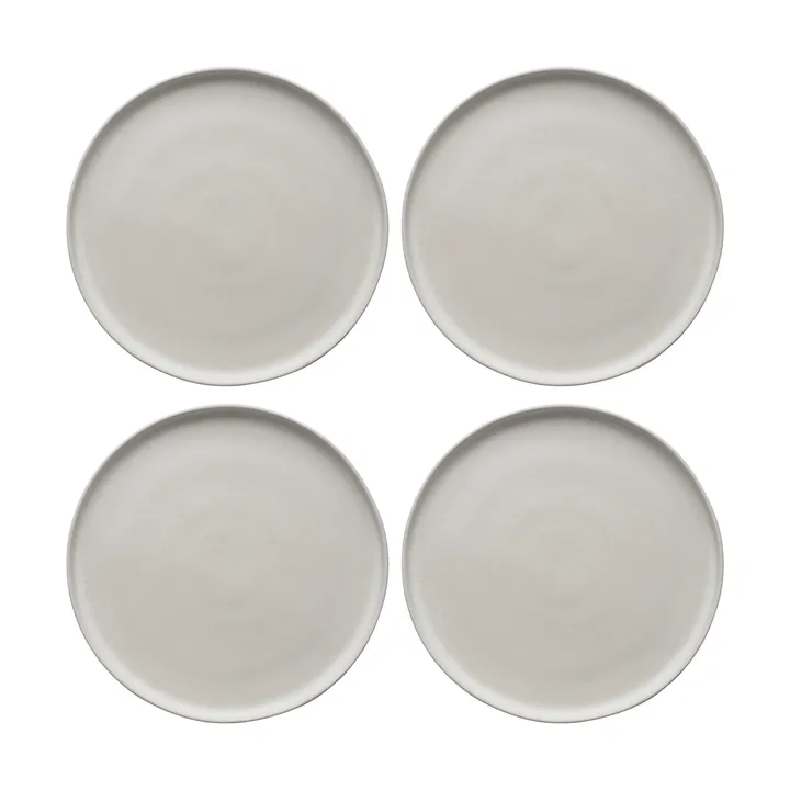 Sandsbro plato offwhite, Ø26 cm, 4-pack - Scandi Living