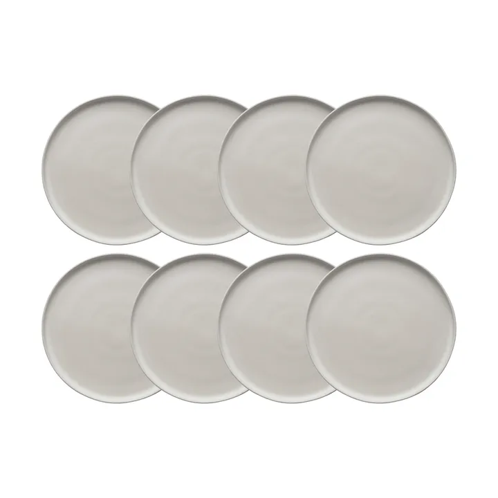 Sandsbro plato offwhite, Ø26 cm, 8-pack - Scandi Living