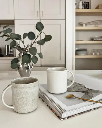 Sandsbro taza gris claro, 30 cl, 4-pack - Scandi Living