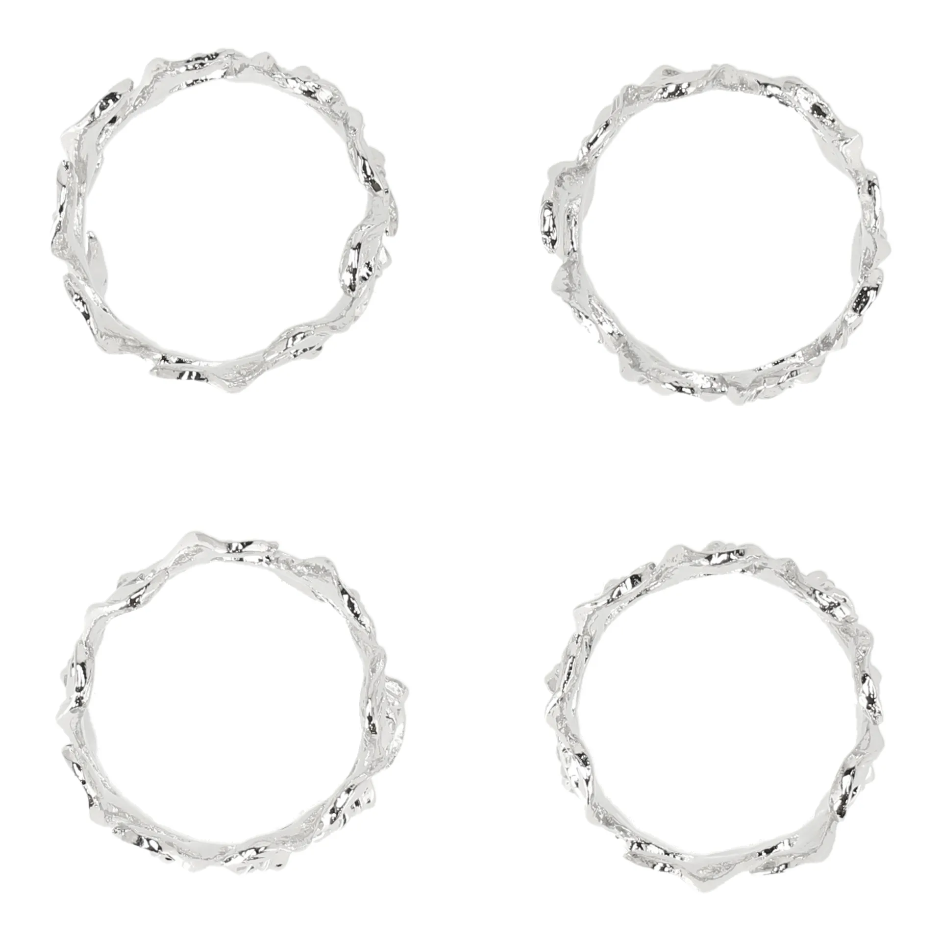 Servilletero Vine Ø4,7 cm 4-pack, Aleación de zinc Scandi Living