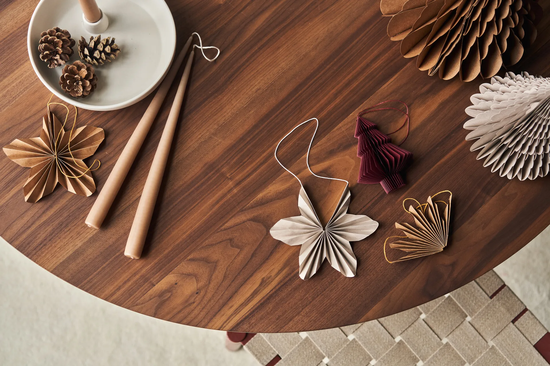 Set de 4 adornos de Navidad Twinkle, Beige Scandi Living