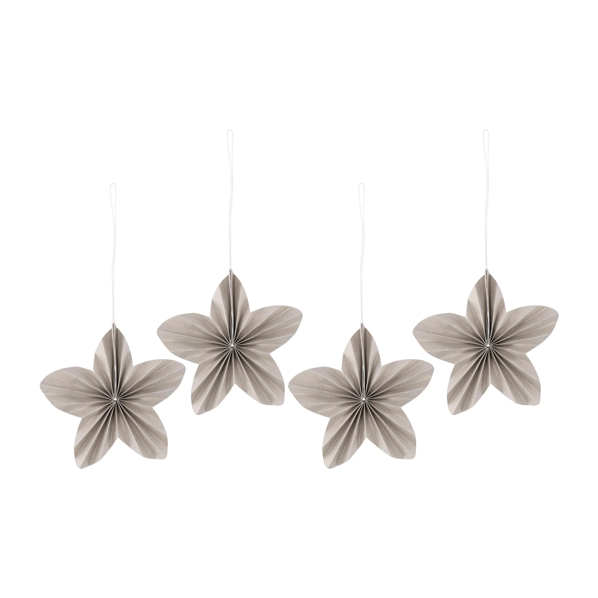 Set de 4 adornos de Navidad Twinkle, Beige Scandi Living