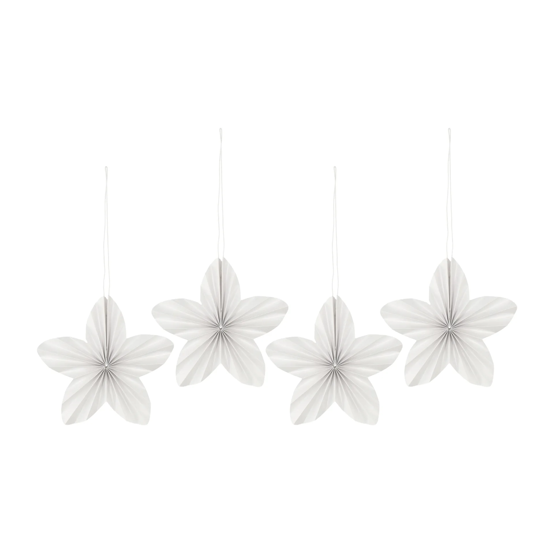 Set de 4 adornos de Navidad Twinkle, Blanco Scandi Living