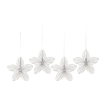 Set de 4 adornos de Navidad Twinkle - Blanco - Scandi Living