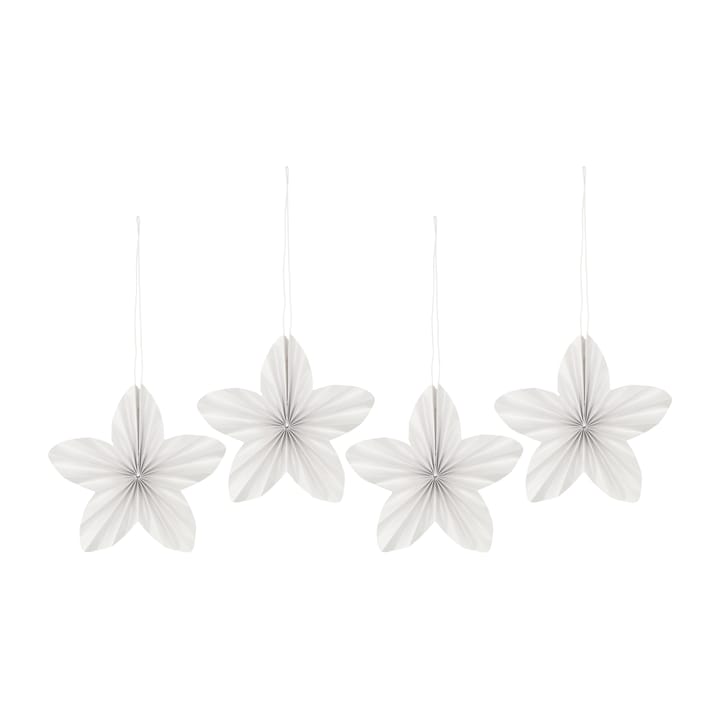 Set de 4 adornos de Navidad Twinkle - Blanco - Scandi Living