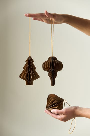Set de 4 bolas de Navidad Onion - Crudo - Scandi Living
