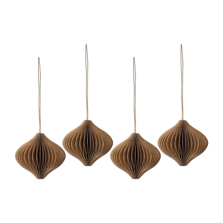 Set de 4 bolas de Navidad Onion - Crudo - Scandi Living