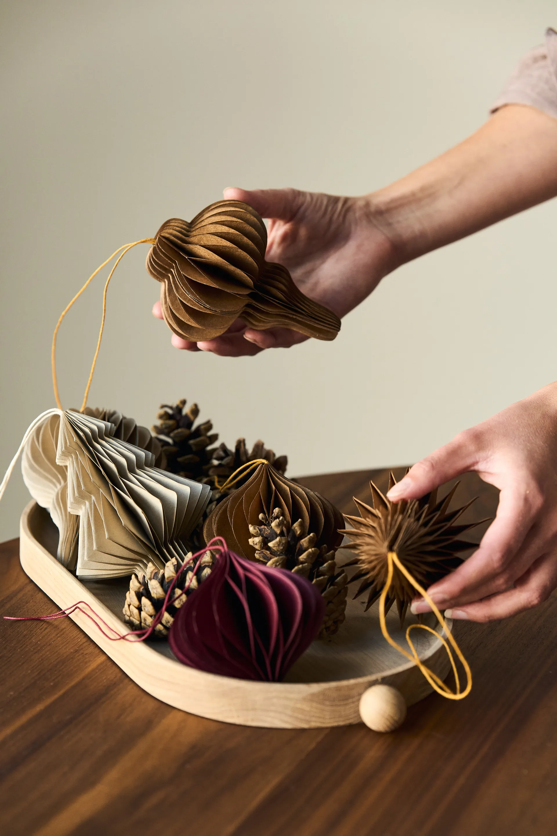 Set de 4 bolas de Navidad Onion, Rojo Scandi Living