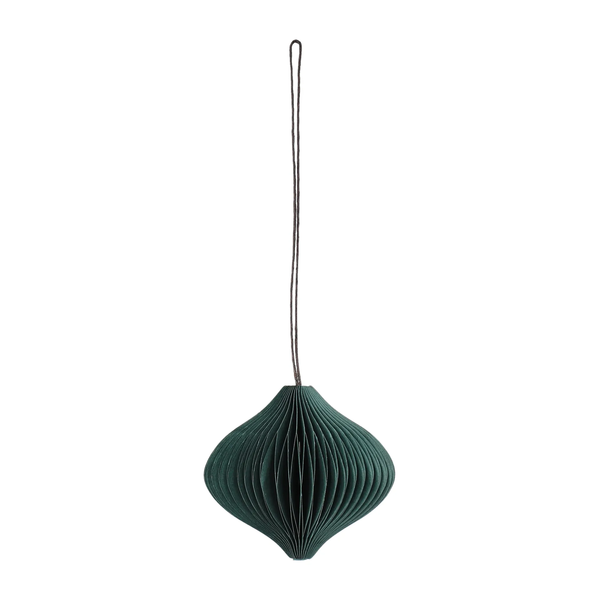Set de 4 bolas de Navidad Onion, Verde musgo Scandi Living
