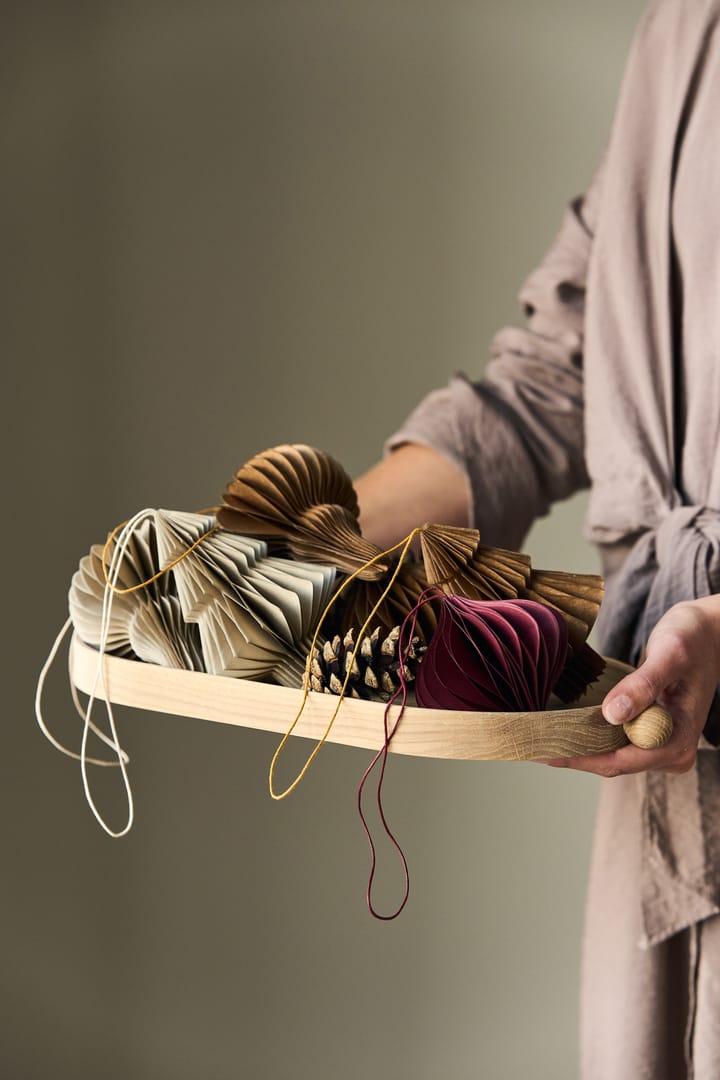 Set de 4 bolas de Navidad Spira, Beige Scandi Living