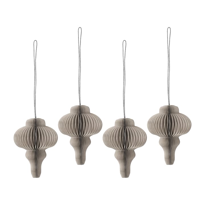 Set de 4 bolas de Navidad Spira - Beige - Scandi Living