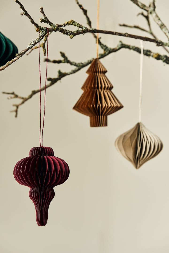 Set de 4 bolas de Navidad Spira, Rojo Scandi Living