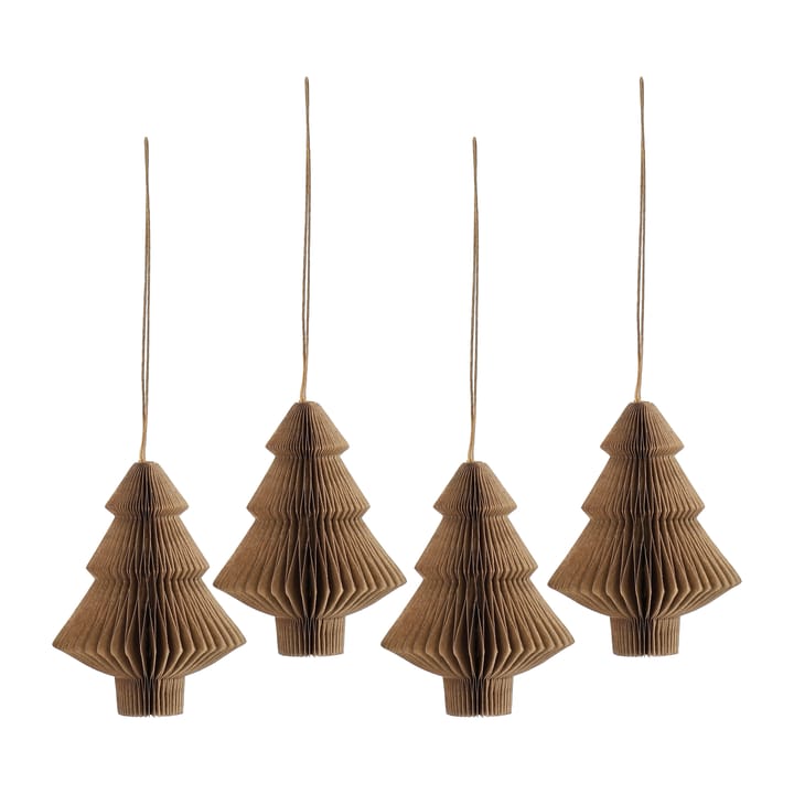 Set de 4 bolas de Navidad Tree - Crudo - Scandi Living