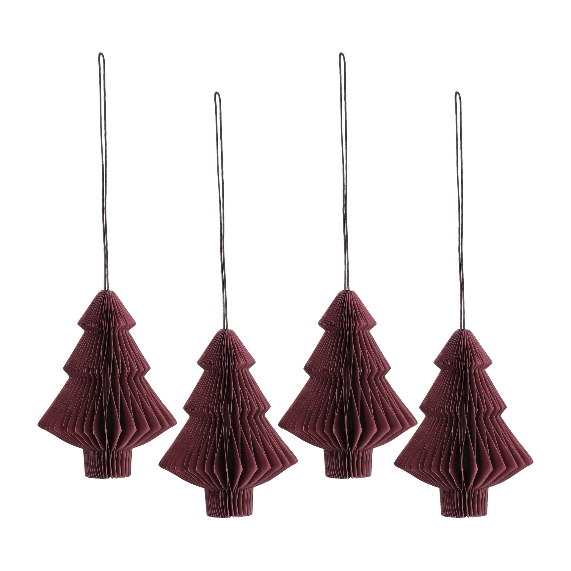 Set de 4 bolas de Navidad Tree, Rojo Scandi Living