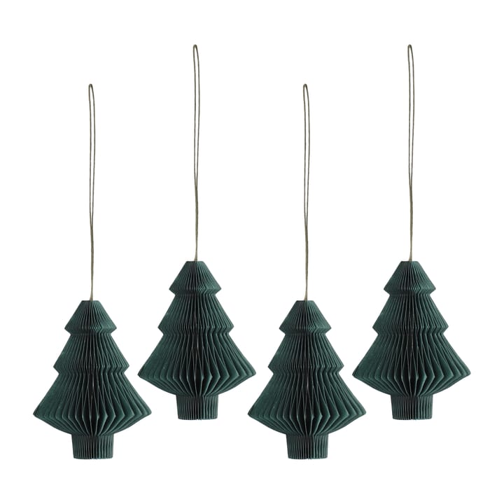 Set de 4 bolas de Navidad Tree - Verde musgo - Scandi Living