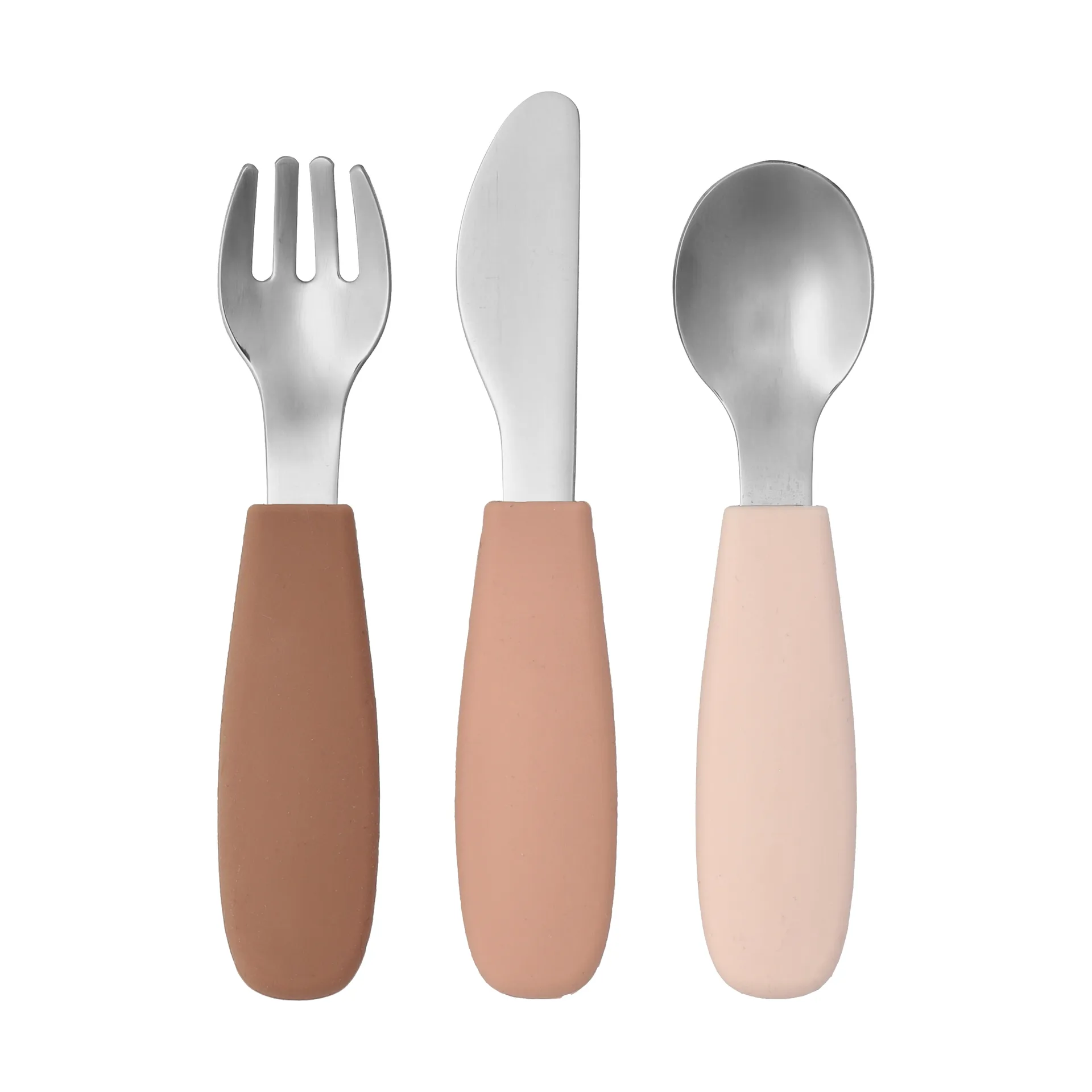 Set de cubiertos Dine de silicona de 3 piezas, Blush Scandi Living