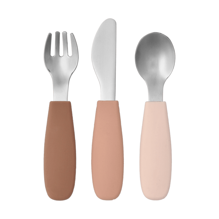 Set de cubiertos Dine de silicona de 3 piezas - Blush - Scandi Living