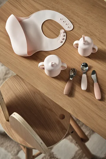 Set de cubiertos Dine de silicona de 3 piezas - Blush - Scandi Living