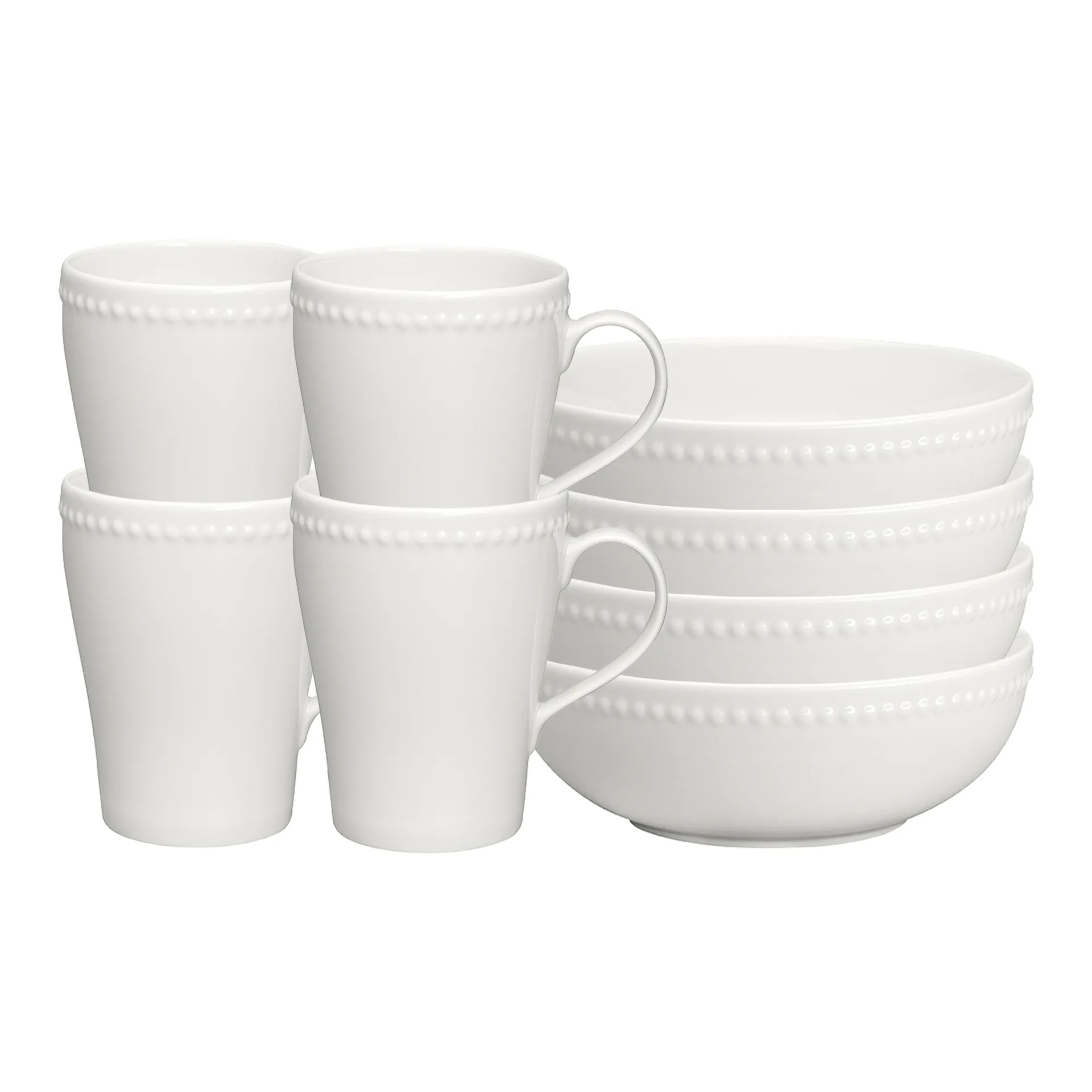 Set de desayuno Dots, blanco,  Scandi Living