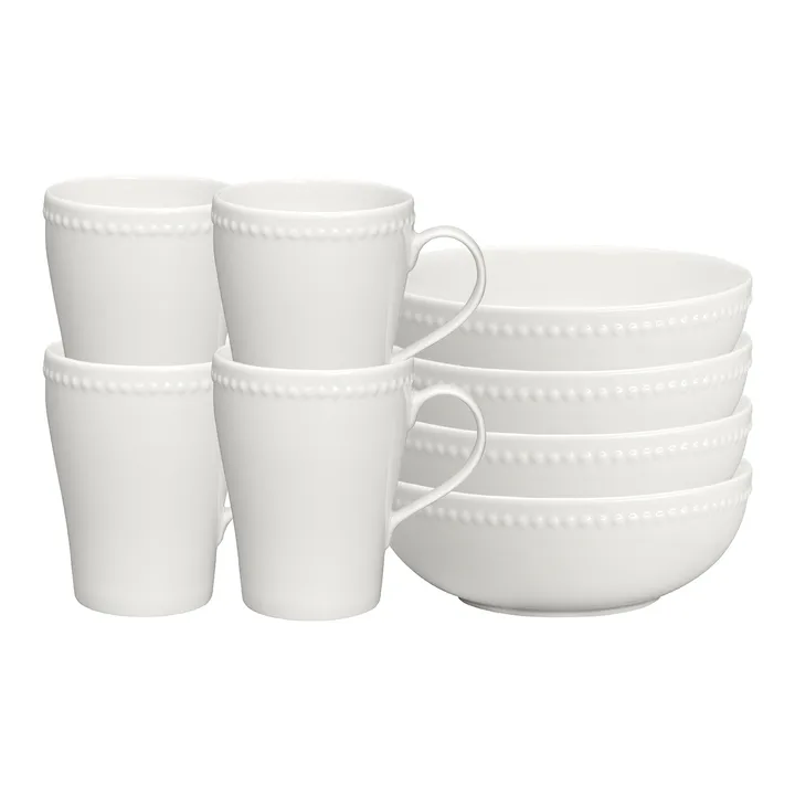 Set de desayuno Dots, blanco - Scandi Living