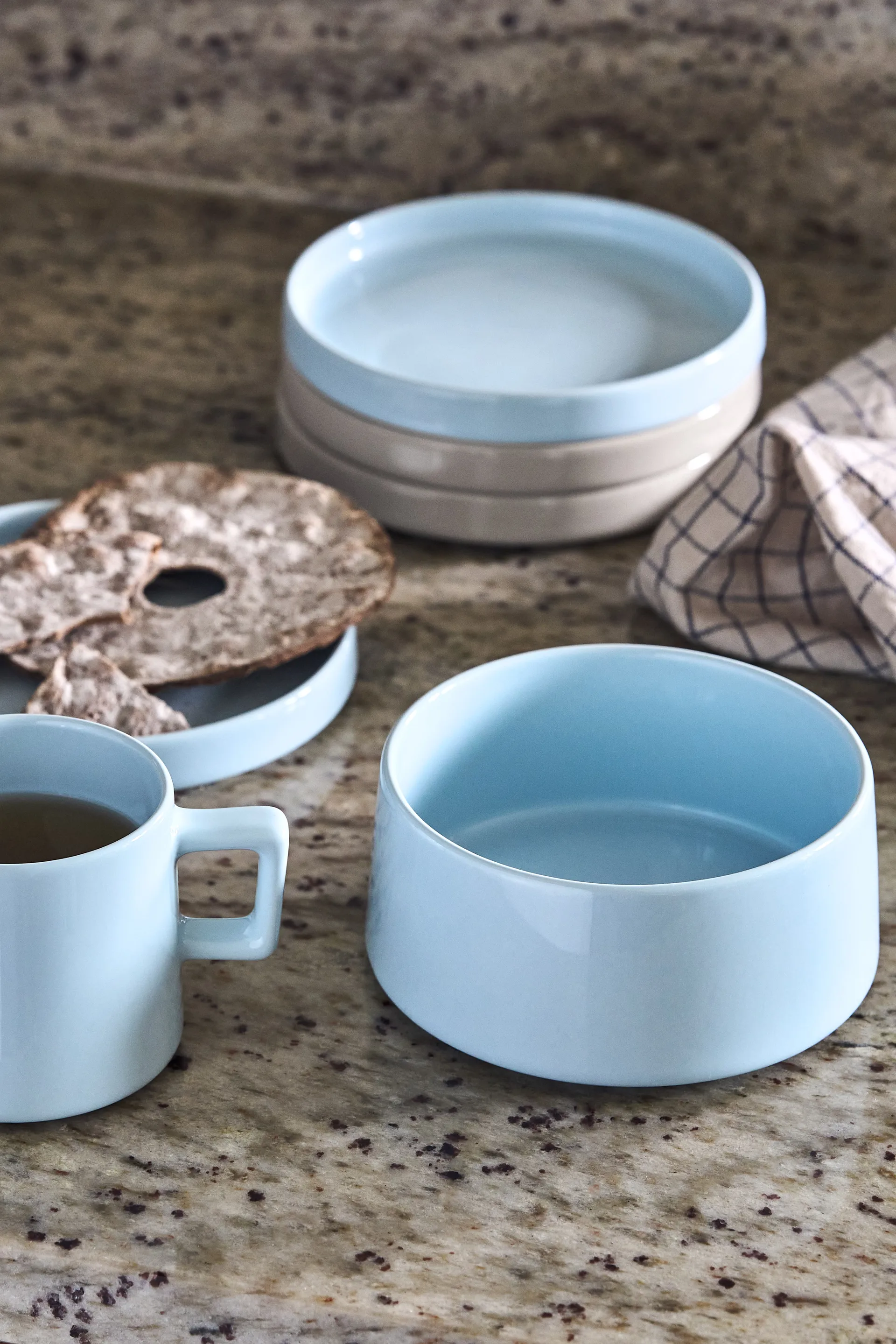 Set de desayuno Taper 12 piezas - Azul claro Scandi Living
