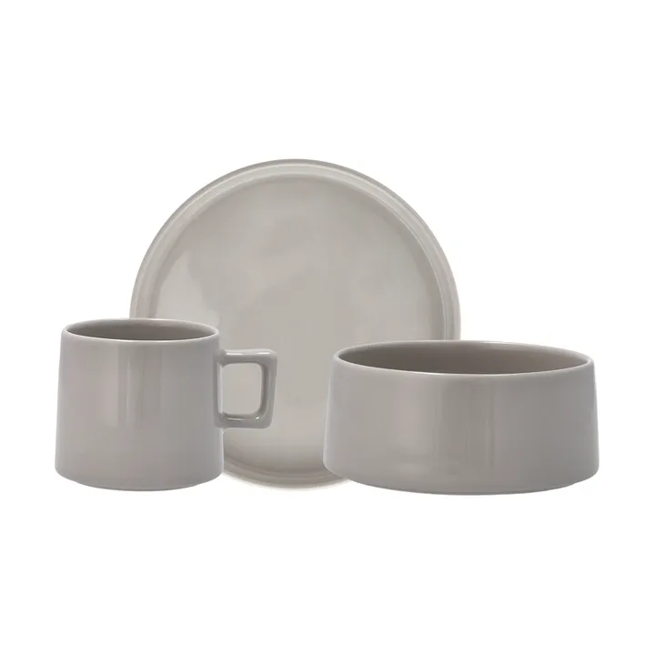 Set de desayuno Taper 12 piezas - Gris claro - Scandi Living