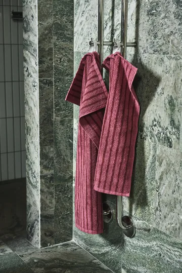 Set de toallas Drift 4 piezas - Rosa-rojo - Scandi Living
