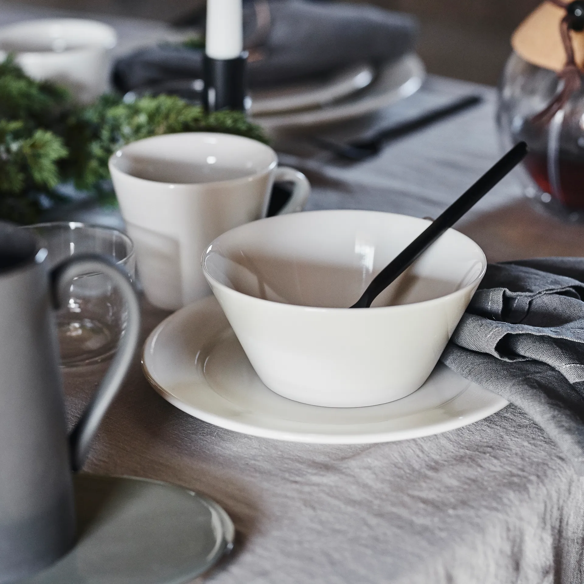 Set de vajilla Kalk 16 piezas - Blanco,  Scandi Living