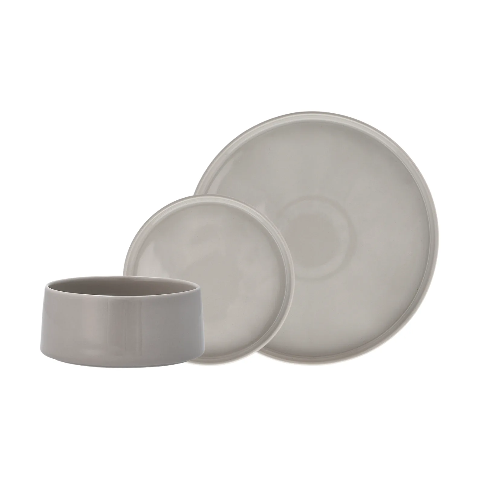 Set de vajilla Taper 12 piezas - Gris claro,  Scandi Living