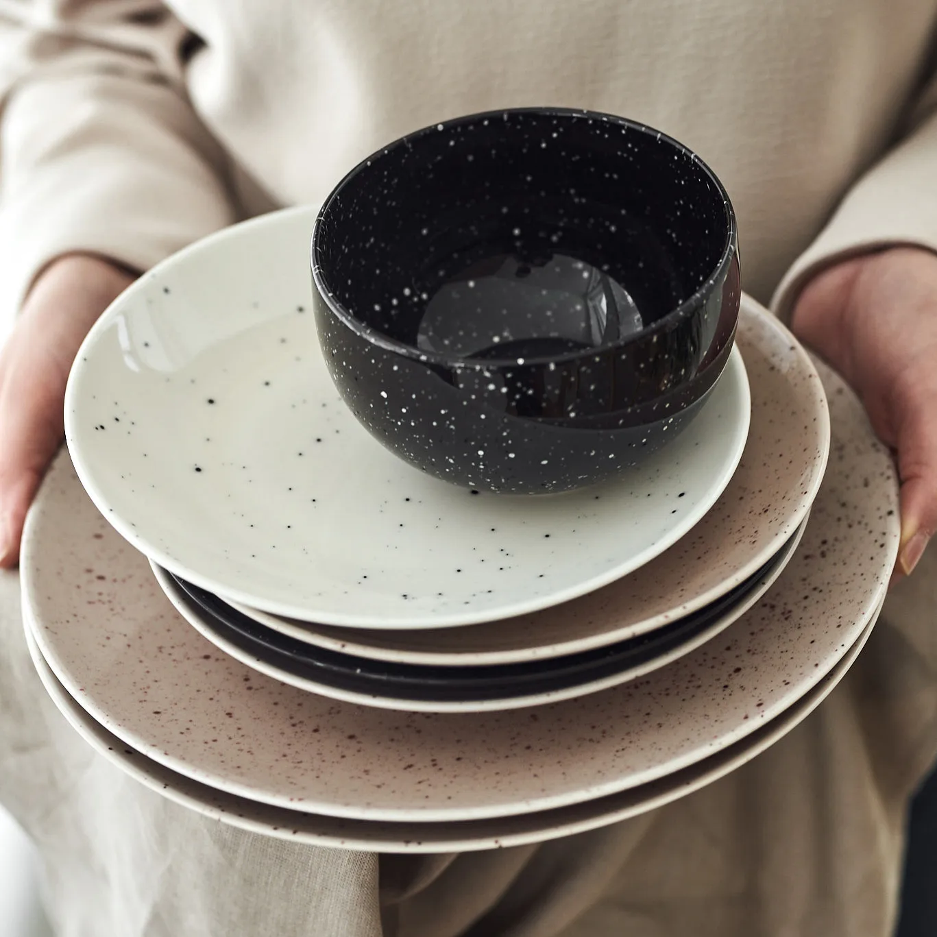 Set inicial Freckle 18 piezas - Beige Scandi Living