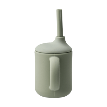 Taza con pajita Idun de silicona 120 ml - Green - Scandi Living