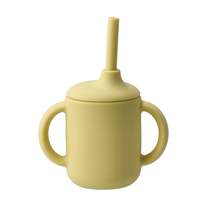Taza con pajita Idun de silicona 120 ml - Lemon - Scandi Living