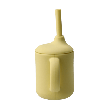 Taza con pajita Idun de silicona 120 ml - Lemon - Scandi Living