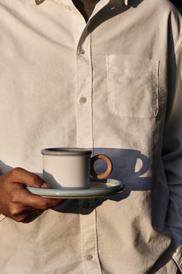 Taza con plato Chunky - Azul-gris - Scandi Living