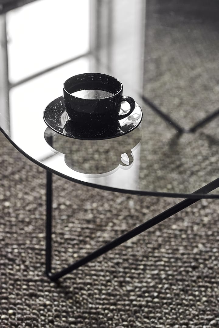 Taza y platillo Freckle 26 cl, negro Scandi Living