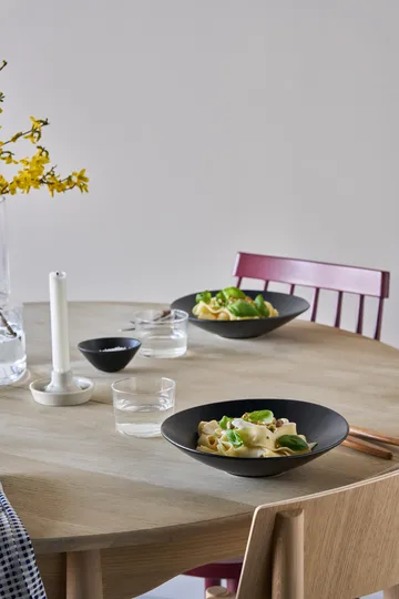 Terra plato - Negro de gres, Ø22,5 cm - Scandi Living