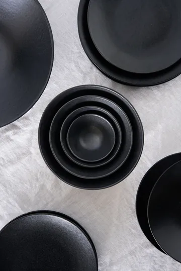 Terra plato - Negro de gres, Ø22,5 cm - Scandi Living