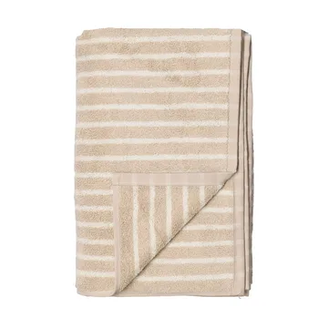 Toalla de baño Drift 100x150 cm - Beige-blanco - Scandi Living