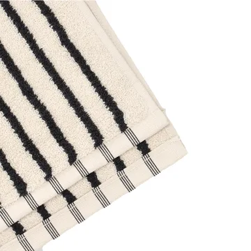 Toalla de baño Drift 100x150 cm - Blanco-negro - Scandi Living