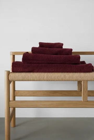 Toalla de baño Drift 100x150 cm - Rojo - Scandi Living