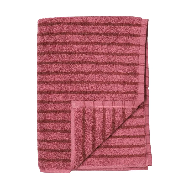 Toalla de baño Drift 100x150 cm - Rosa-rojo - Scandi Living