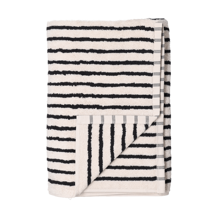 Toalla de baño Drift 70x140 cm - Blanco-negro - Scandi Living