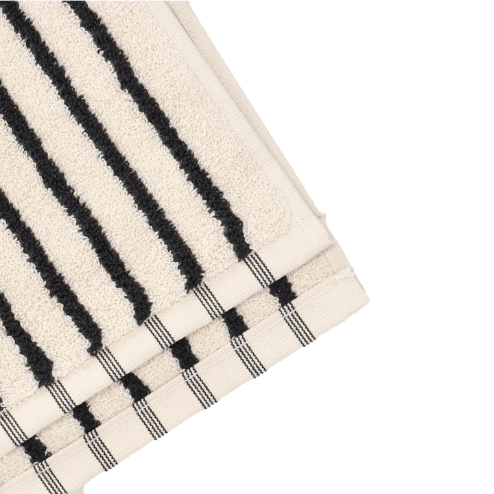 Toalla de baño Drift 70x140 cm, Blanco-negro Scandi Living