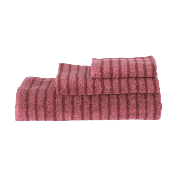 Toalla de baño Drift 70x140 cm - Rosa-rojo - Scandi Living