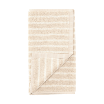 Toalla Drift 30x50 cm - Beige-blanco - Scandi Living